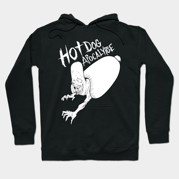 Hot Dog Apocalypse (Dark) Hoodie by ChurchOfRobot